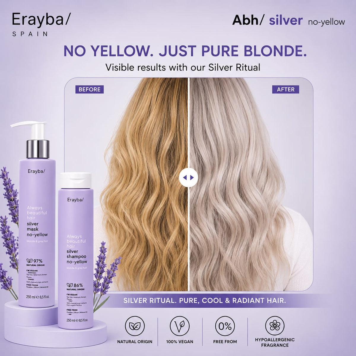 Abh/ silver 2-phase conditioner leave-in no-yellow